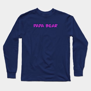 Papa Bear (Neon) Long Sleeve T-Shirt